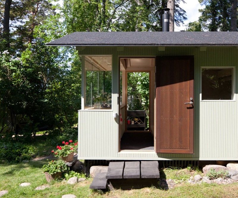 Tiny house с односкатной крышей