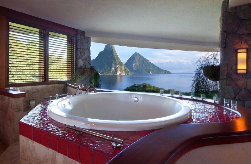 Отель jade mountain resort сентлюсия