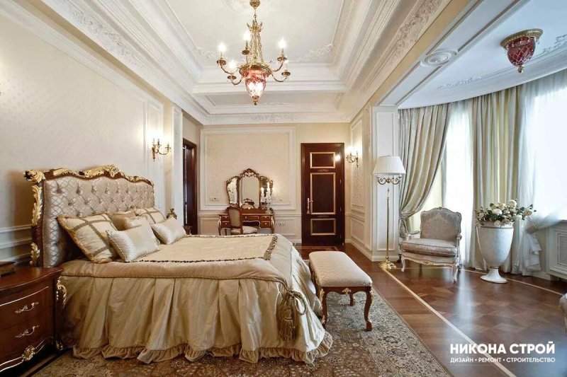 Дизайн спальни в классическом стиле