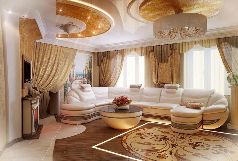 Гостиная в стиле ампир