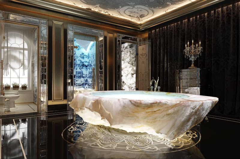 Baldi rock crystal bathtub ванна