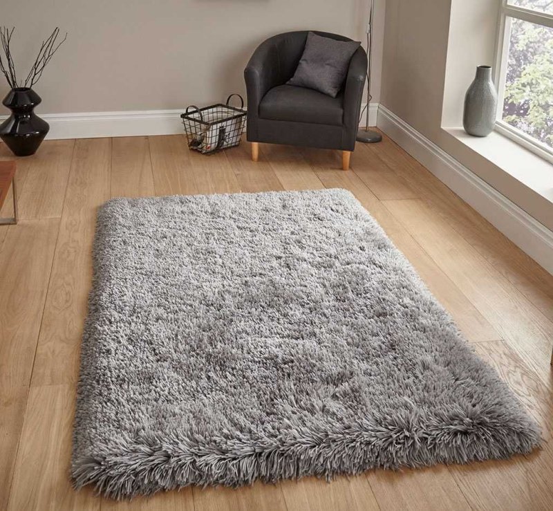 Ковер luxury shaggy white
