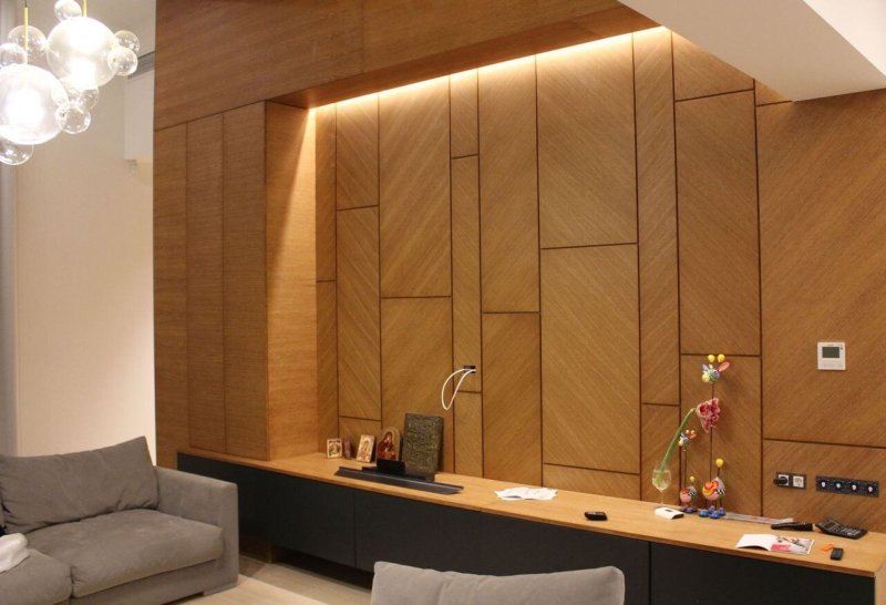 Шпонированные панели wallhof wood тик