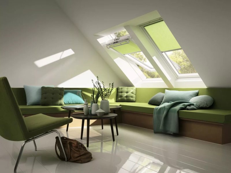 Штора для мансардных окон velux