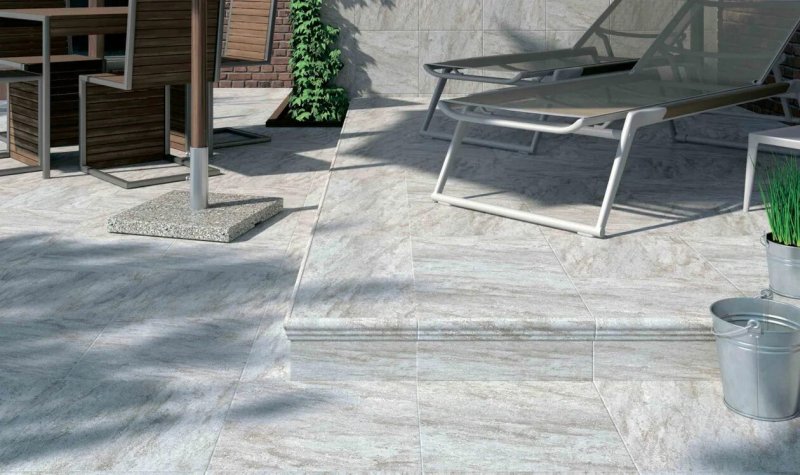 Керамогранит kerama marazzi терраса серый