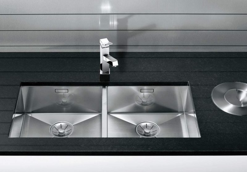 Мойка для кухни из нержавеющей стали blanco zerox