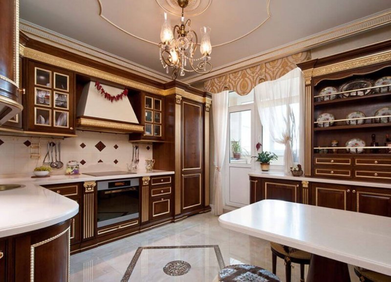 Маленькая кухня в классическом стиле