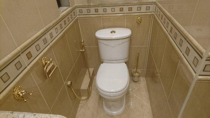 Туалетная комната с гигиеническим душем