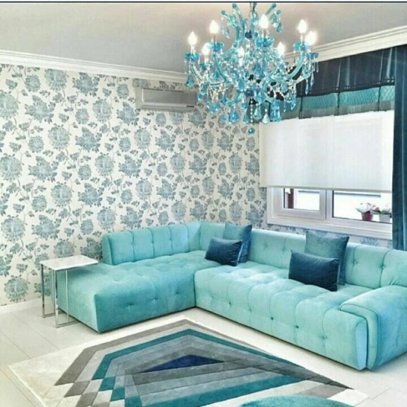 Бирюзовый диван