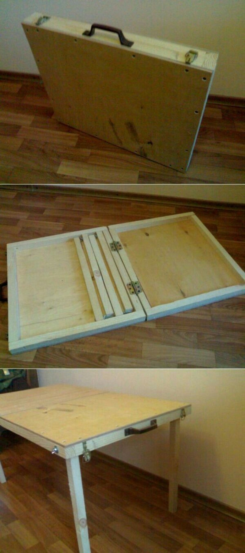 Самодельный складной столик