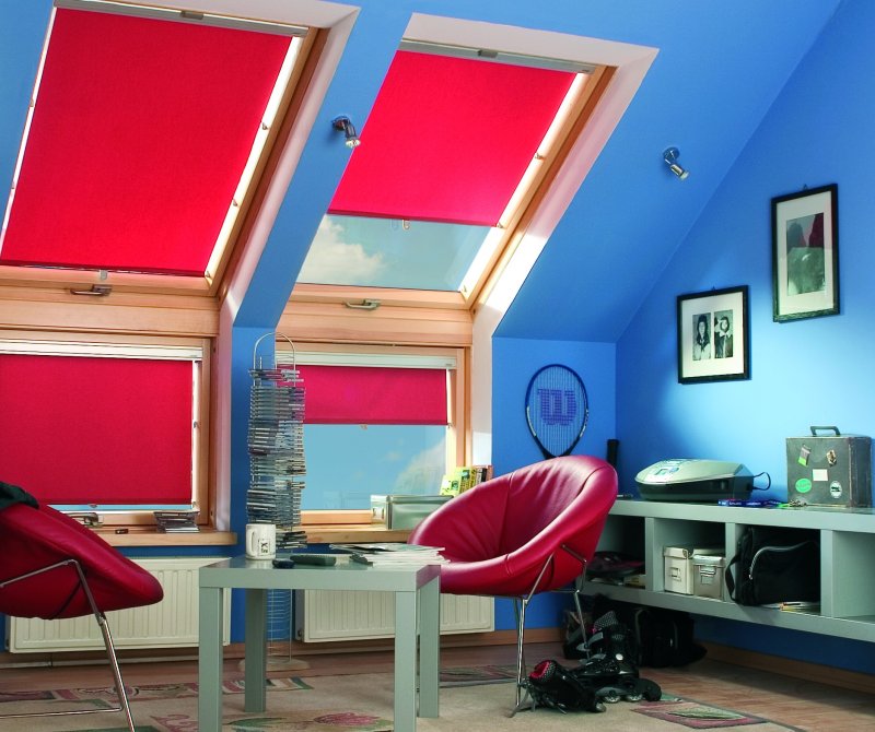 Штора для мансардных окон velux