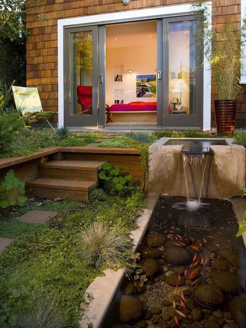 Backyard landscaping