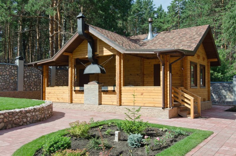 Хонка бани с барбекю