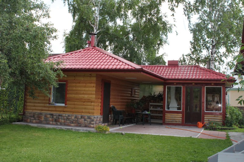 Беседка с баней