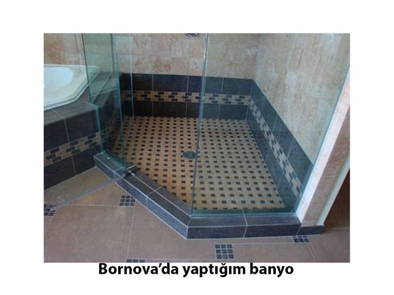 Душевая кабина из плитки