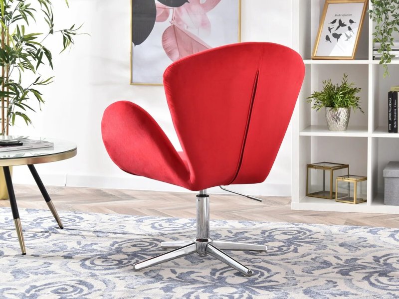 Кресло swan chair красный