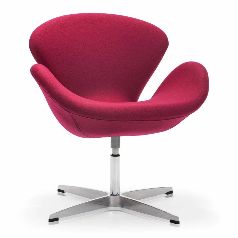 Кресло swan chair красный