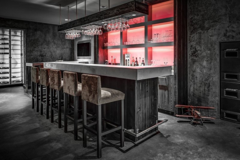 Барная стойка loft кафе