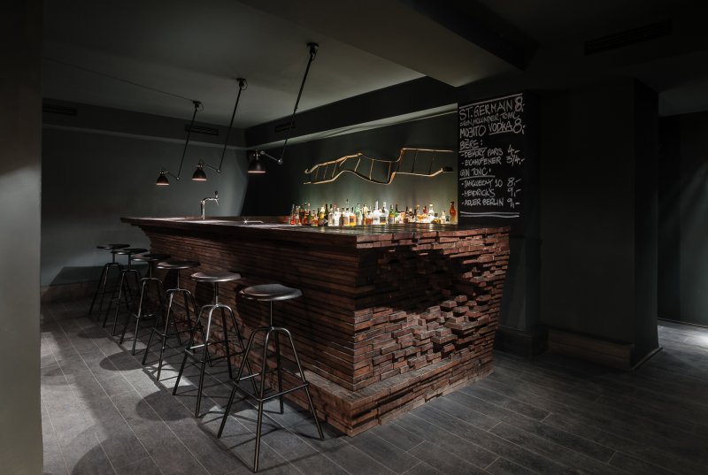 Барная стойка loft кафе