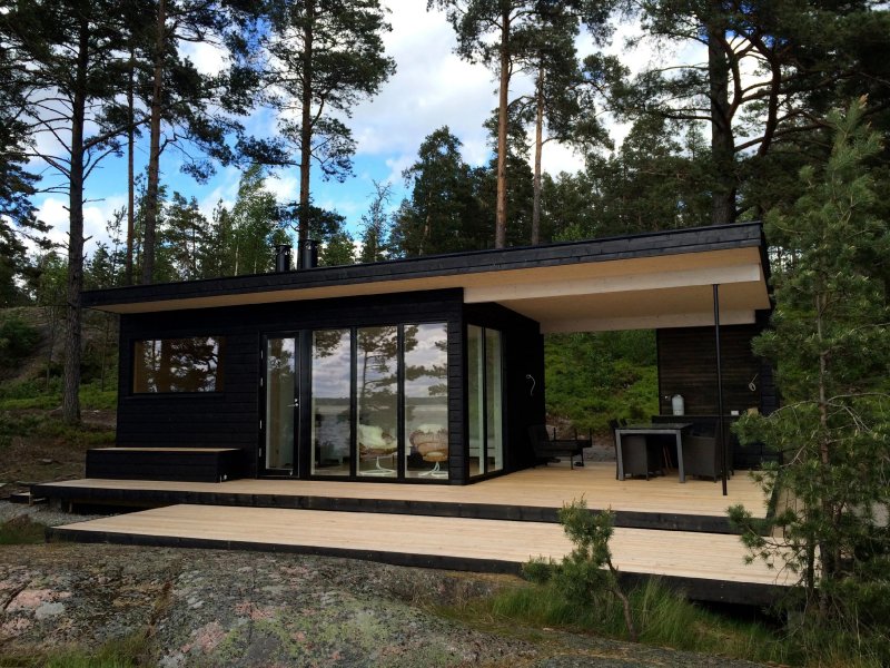 Tiny house с односкатной крышей