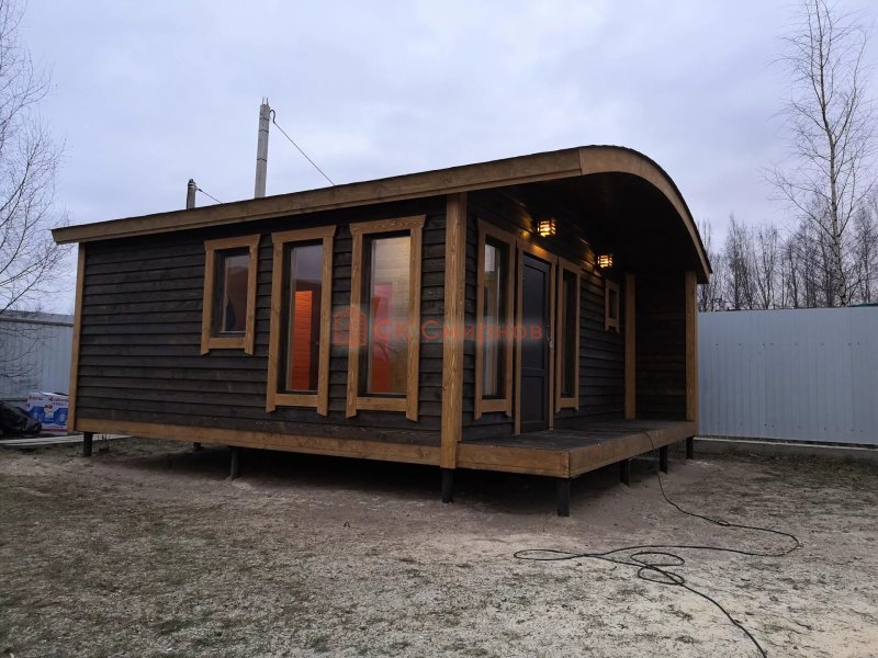 Баня на с панорамными окнами