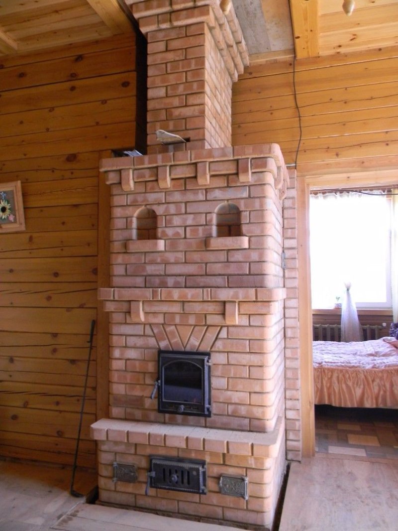 Каминопечь кирпичная