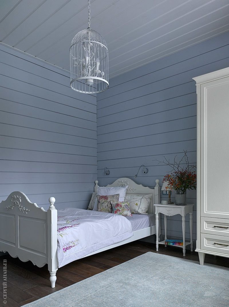 Tikkurila голубой имитация бруса