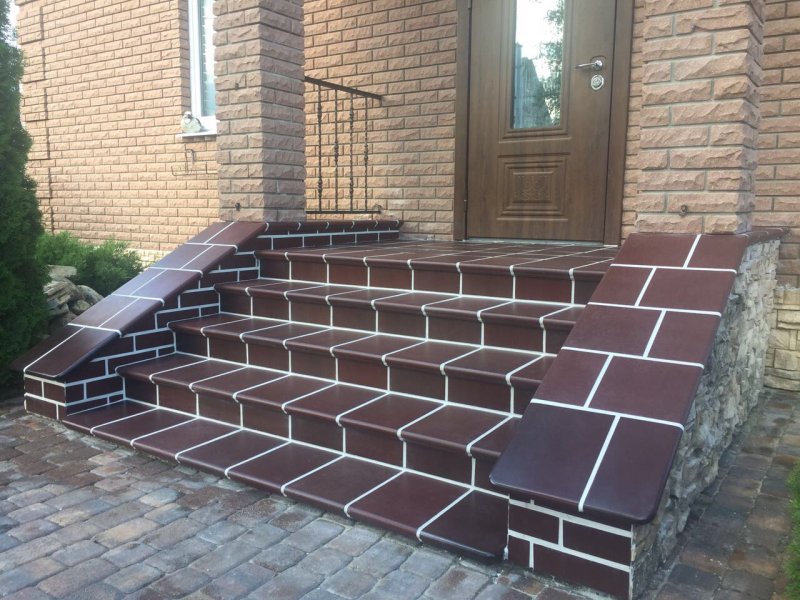 Клинкерная плитка для ступеней