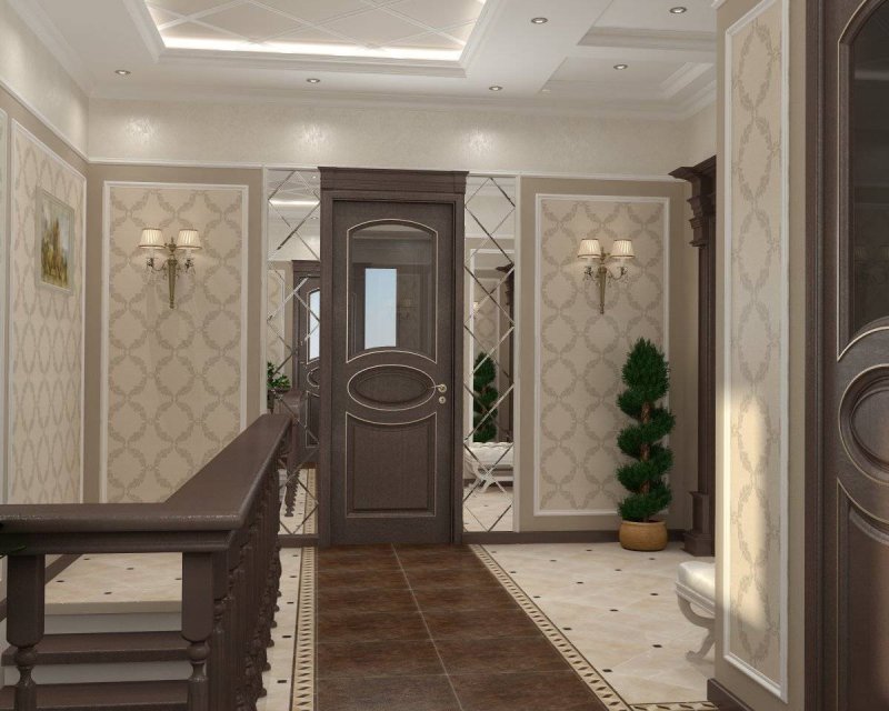 Интерьер прихожей в частном доме