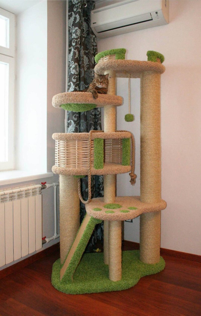 Кошачий домик лазалка