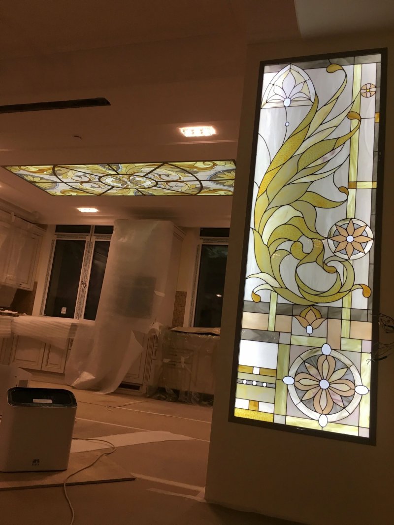 Витраж в интерьере