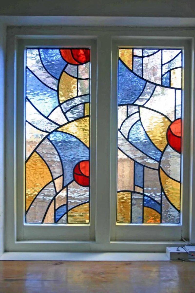 Stained glass panel