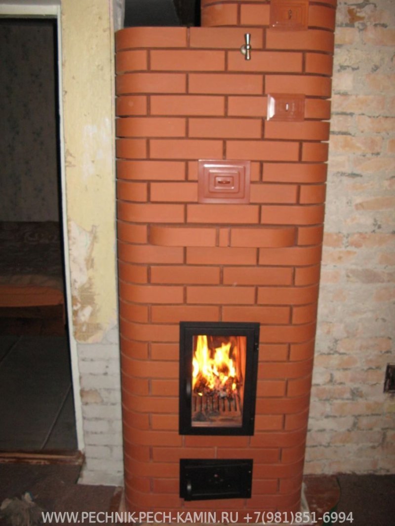Кирпичная печь голландка отопительная