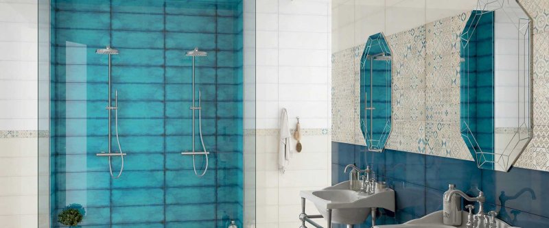 Lb-ceramics парижанка плитка настенная бирюзовая