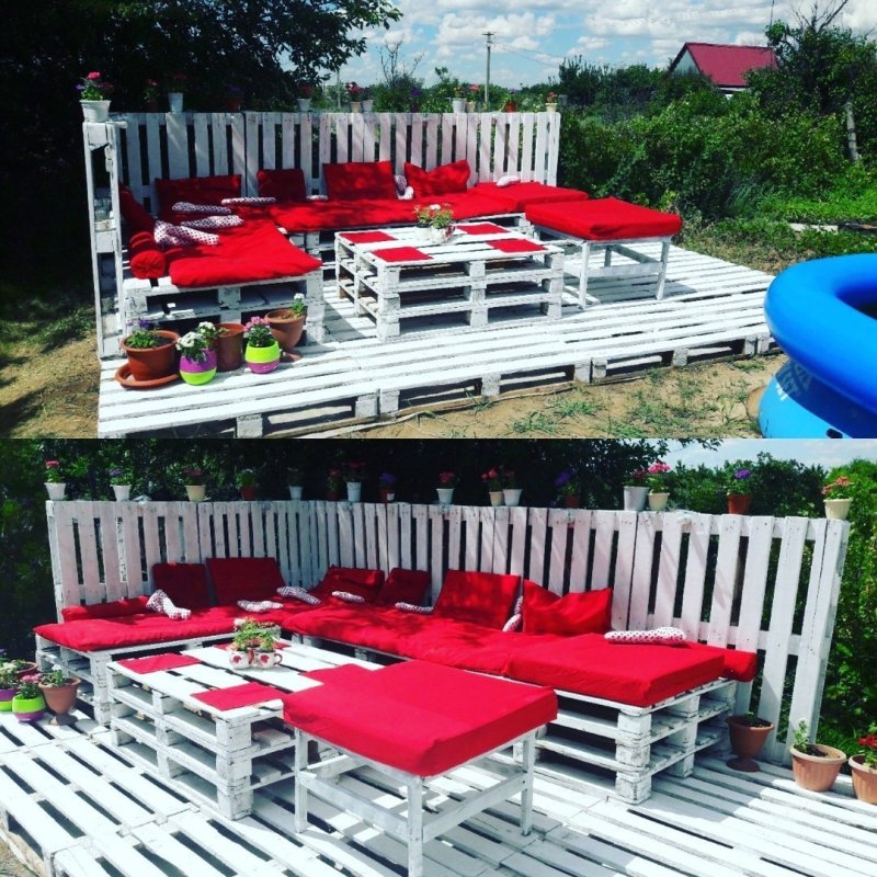Из поддонов мебель