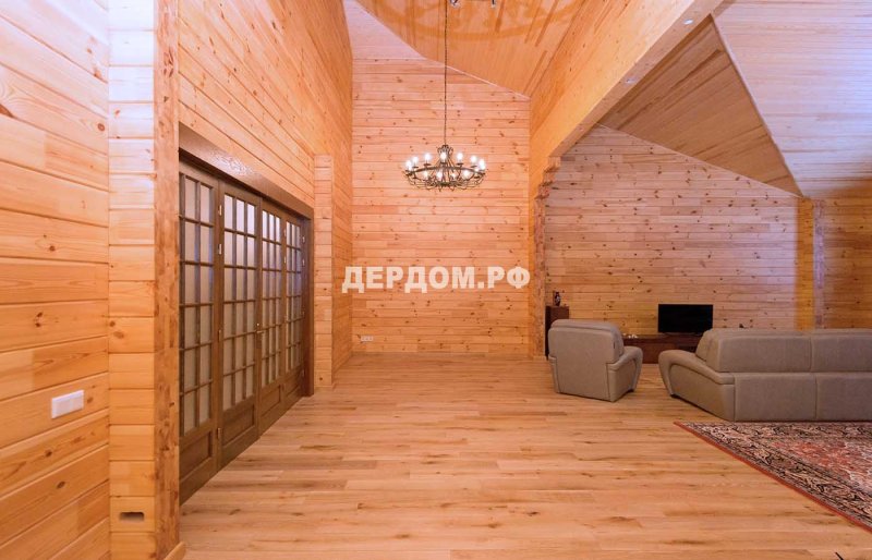 Внутренняя отделка дома из бруса