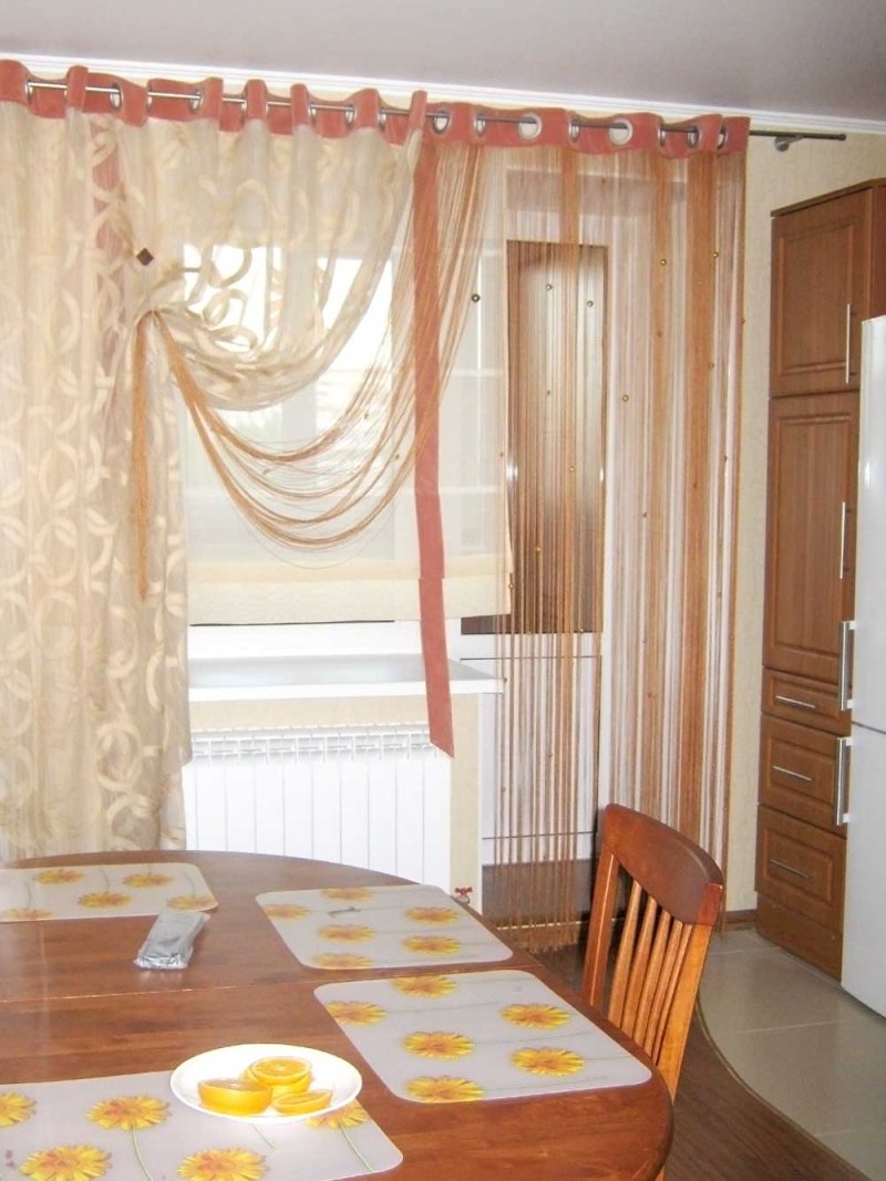 Штора на кухне