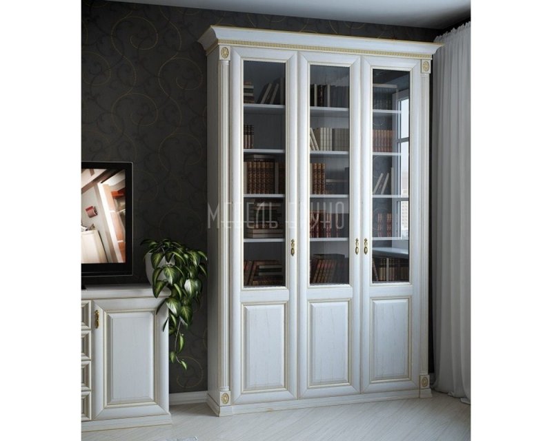 Книжный шкаф белый
