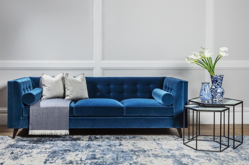 Диван шарп 160 velvet blue