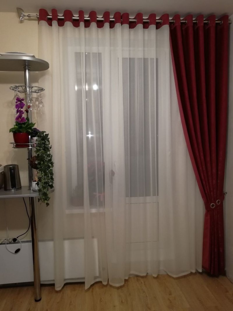 Шторы и тюль на люверсах