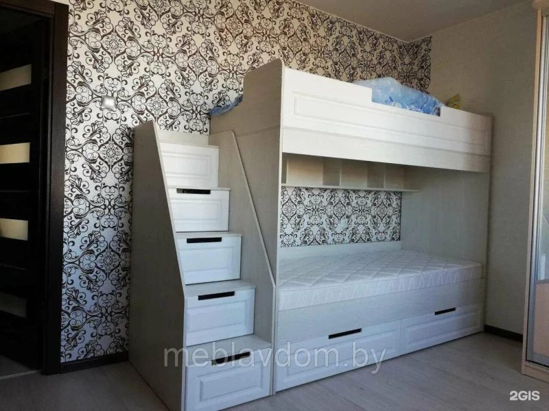 Кровать двухъярусная прага сурская мебель
