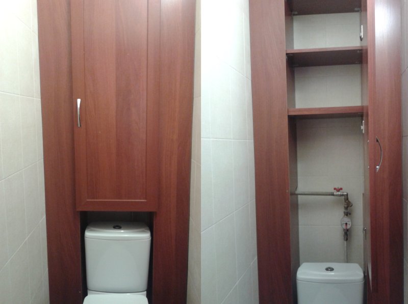 Сантехнический шкаф в туалет