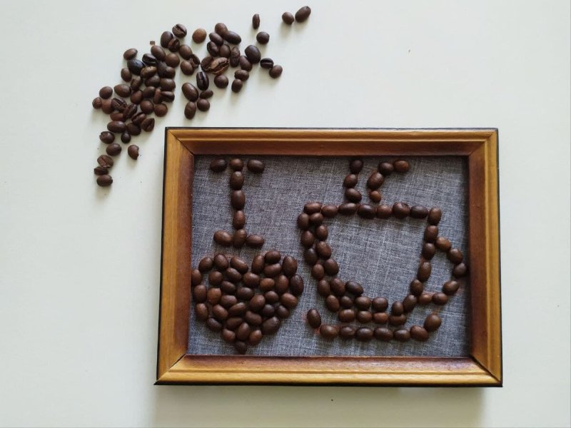 Картины из кофейных зерен