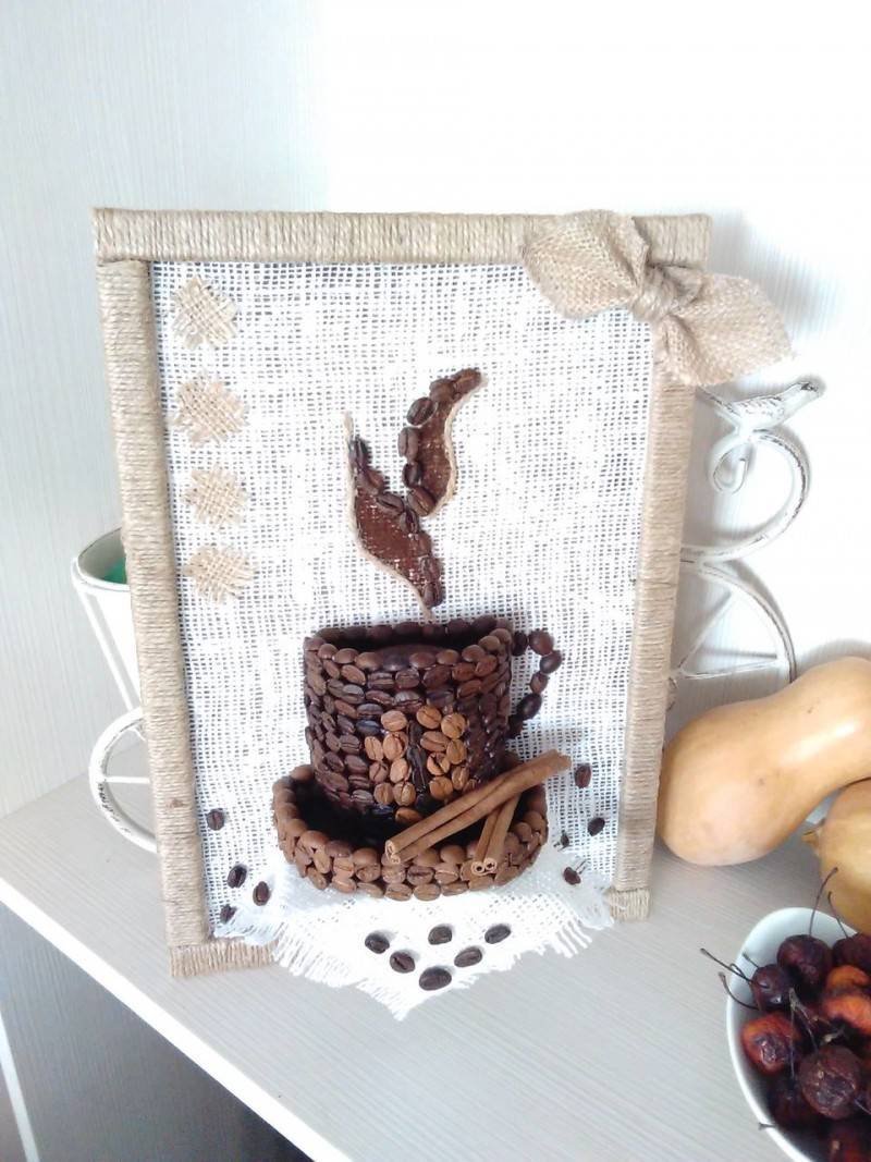 Картины из кофейных зерен