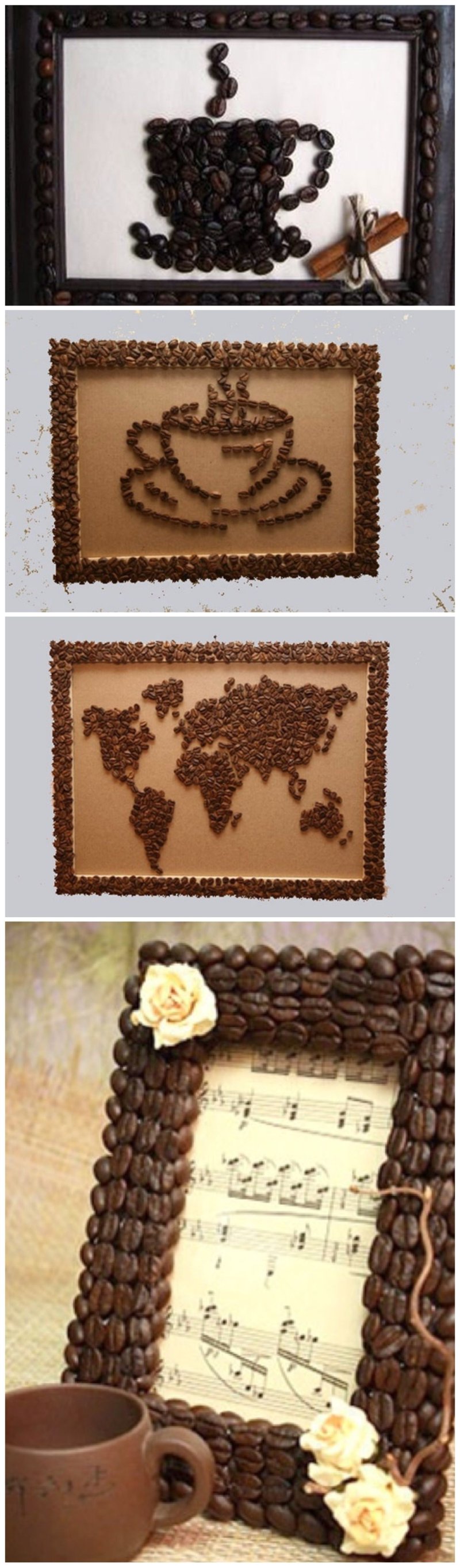 Поделка из кофейных зерен