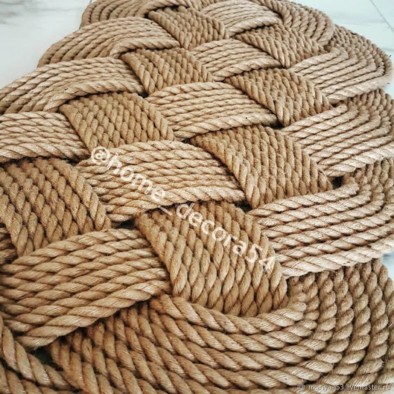 Коврик из веревки