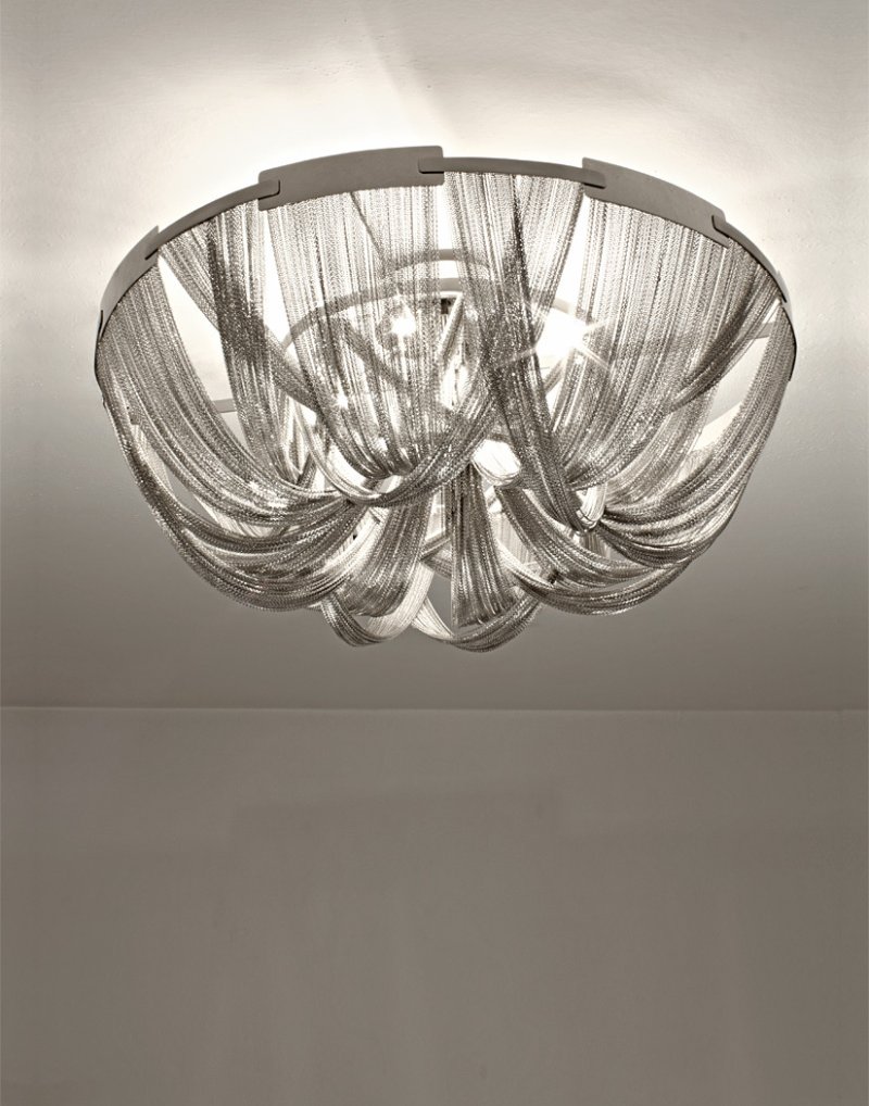 Люстра atlantis aluminium chain chandelier