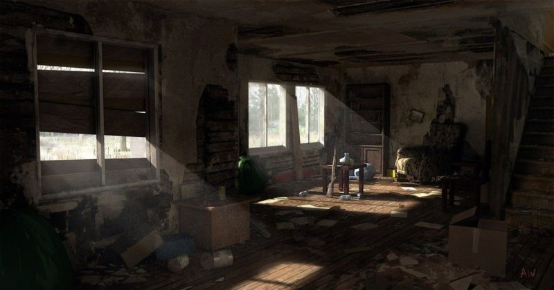 Заброшенный торговый центр the last of us