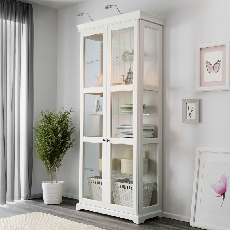 Шкаф-витрина ikea лиаторп