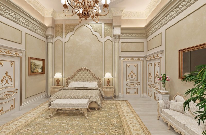 Королевская спальня luxury antonovich design